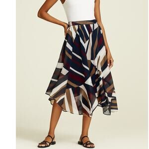Banana Republic Printed Pull-on Skirt in Cool Combo